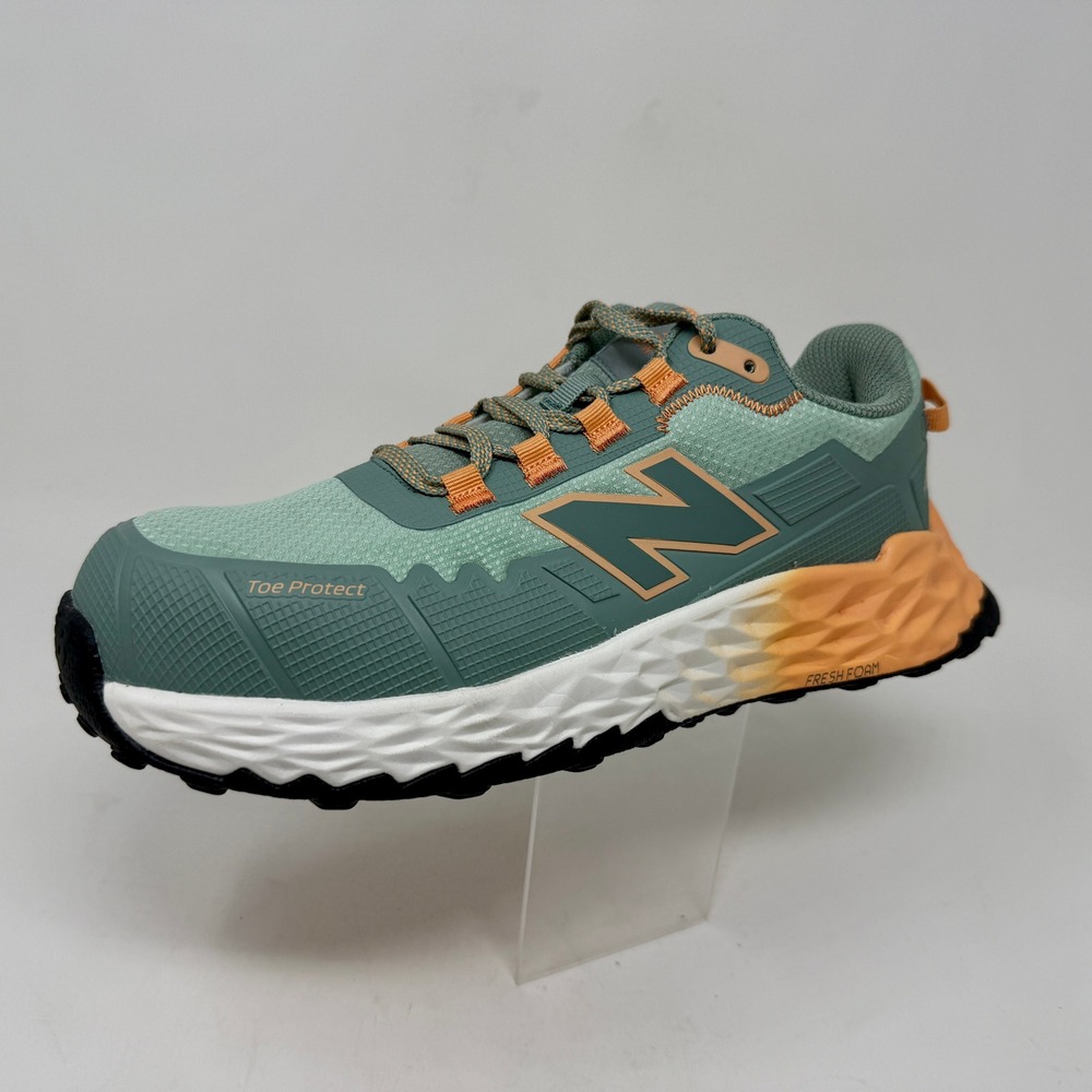 New Balance Fresh Foam Cremorne Women 8.5 D Composite Toe Work Shoe Aqua Pumpkin